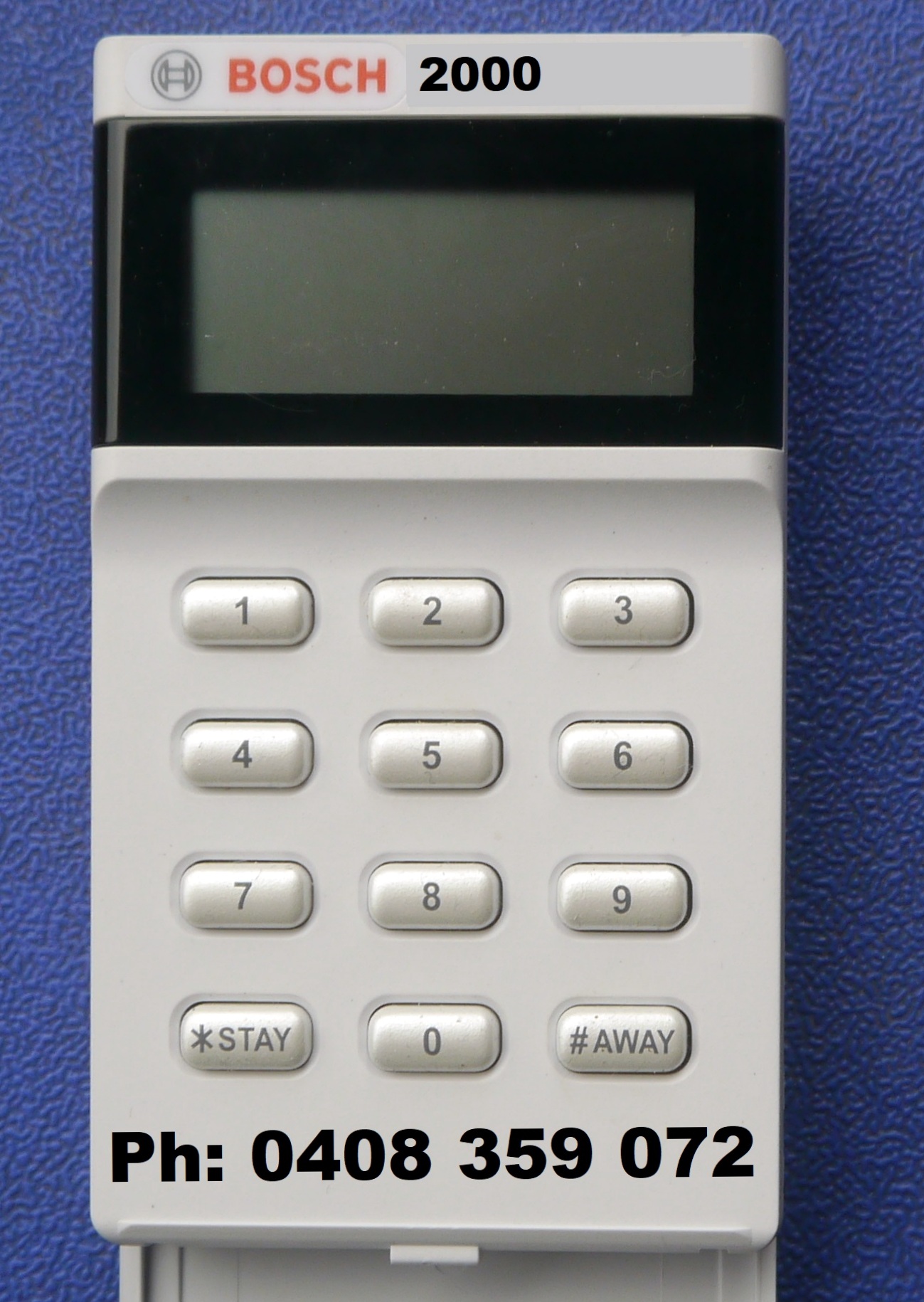 Bosch 2000 alarm system keypad repair