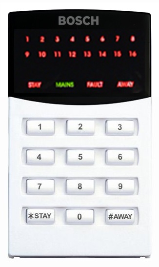 bosch 16 zone led key pad