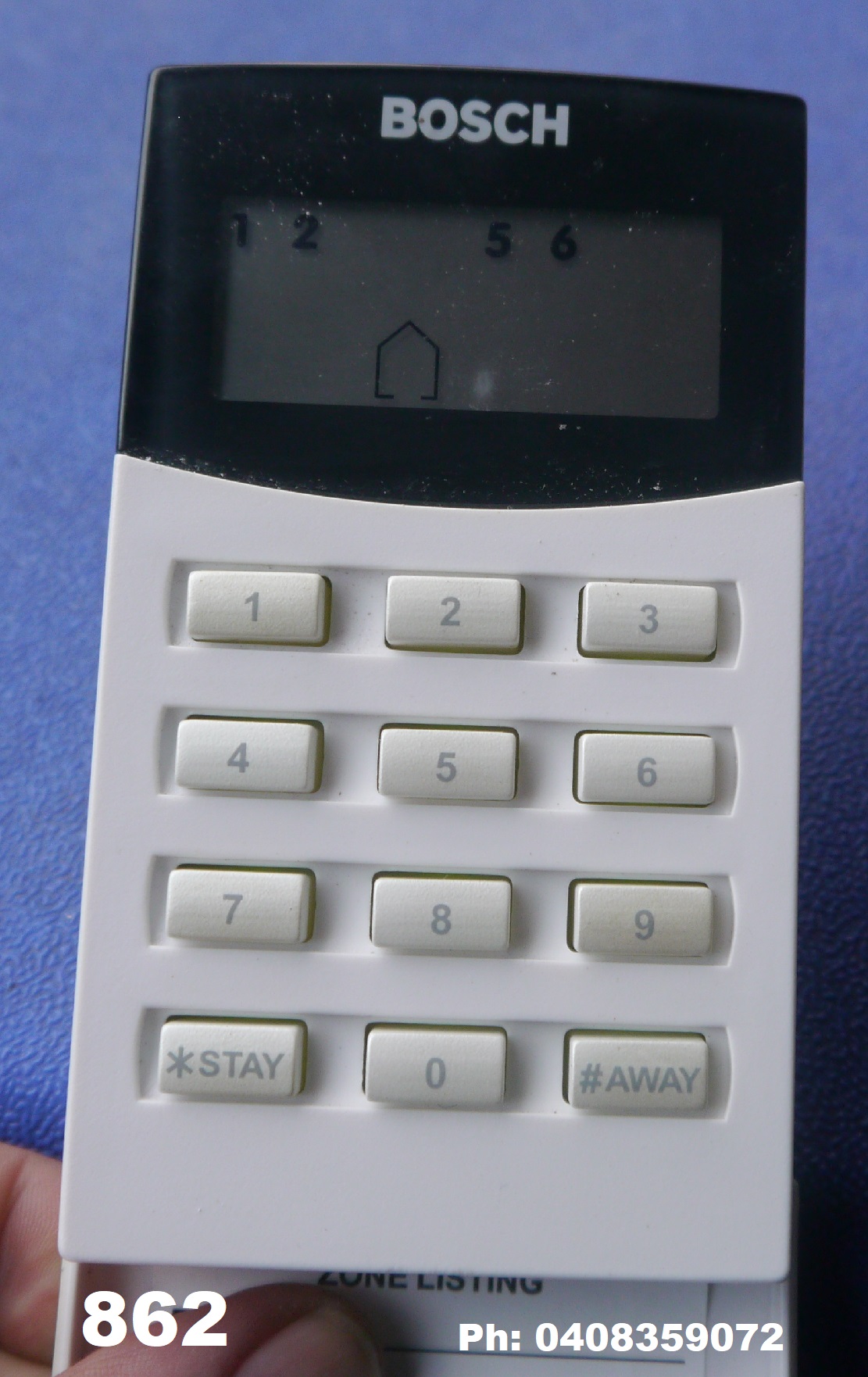 bosch 862 keypad alarm system repairs
