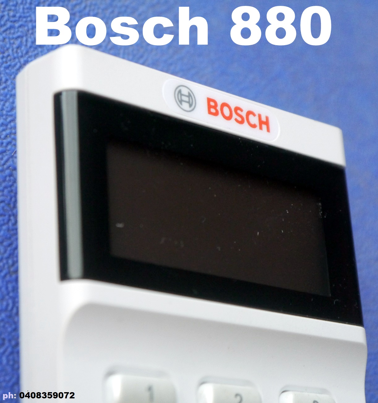 bosch 880 alarm system key pad