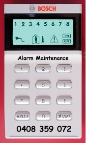 alarm maintenance melbourne bosch codepad
