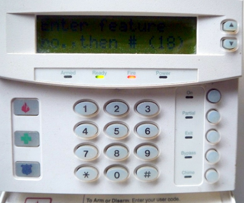 Hills fire light flashing on alpha code pad