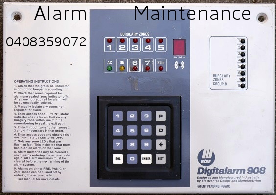 edm digitalarm-905 control panel
