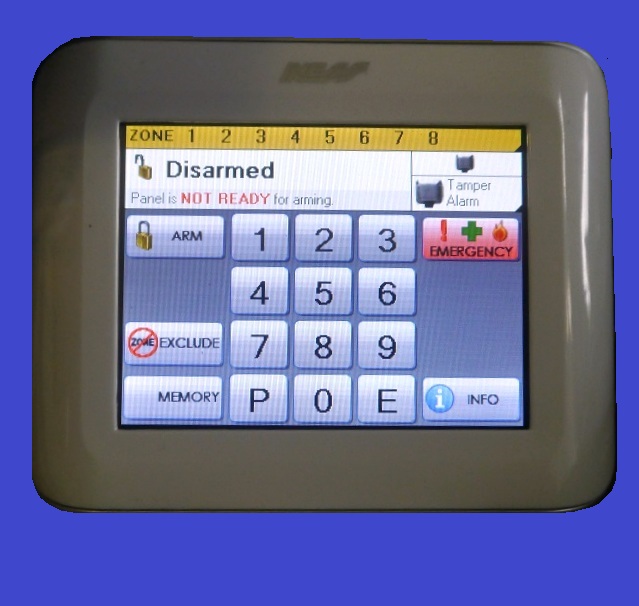 ness touchpad keypad