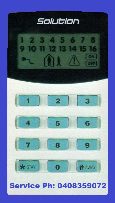 Solution 880 alarm keypad