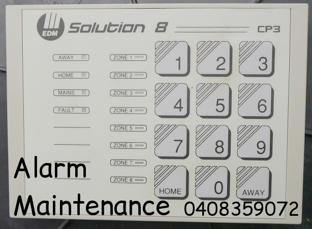 EDM Solution 8 CP3 alarm keypad